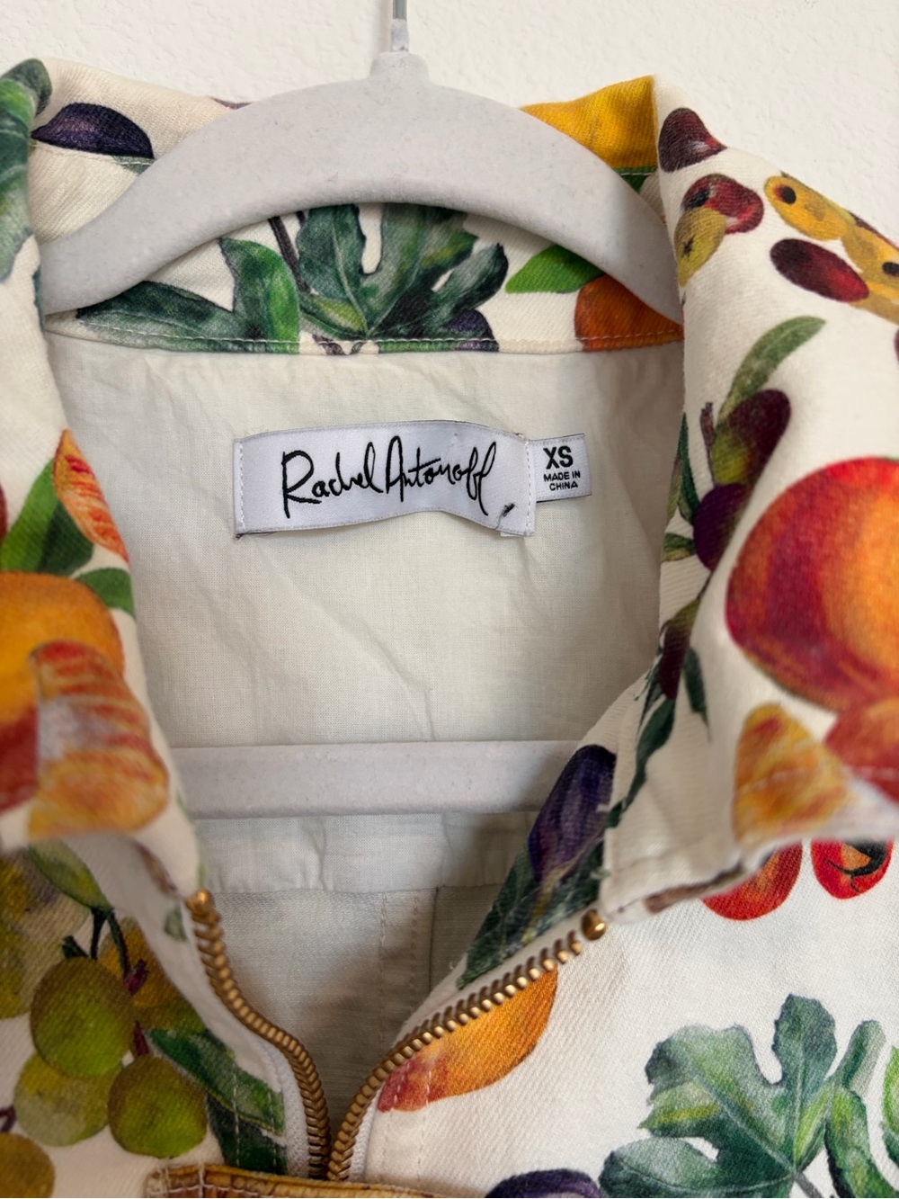 Rachel Antonoff Fruit Print Lizzie Picnic Jacket - Picture 7 of 10